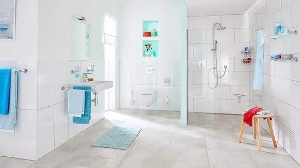 Barre porte-serviettes 70 cm chrome brillant pour locataire sans percer
