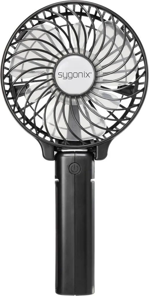 Sygonix HP1 SY-5044238 Mini Ventilateur Manuel Noir Portable Portatif