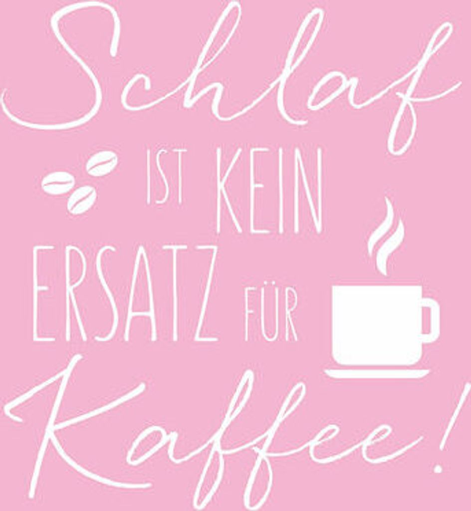 80x Motivservietten 3-lagig 33x33cm Schlaf ist kein Ersatz für Kaffee