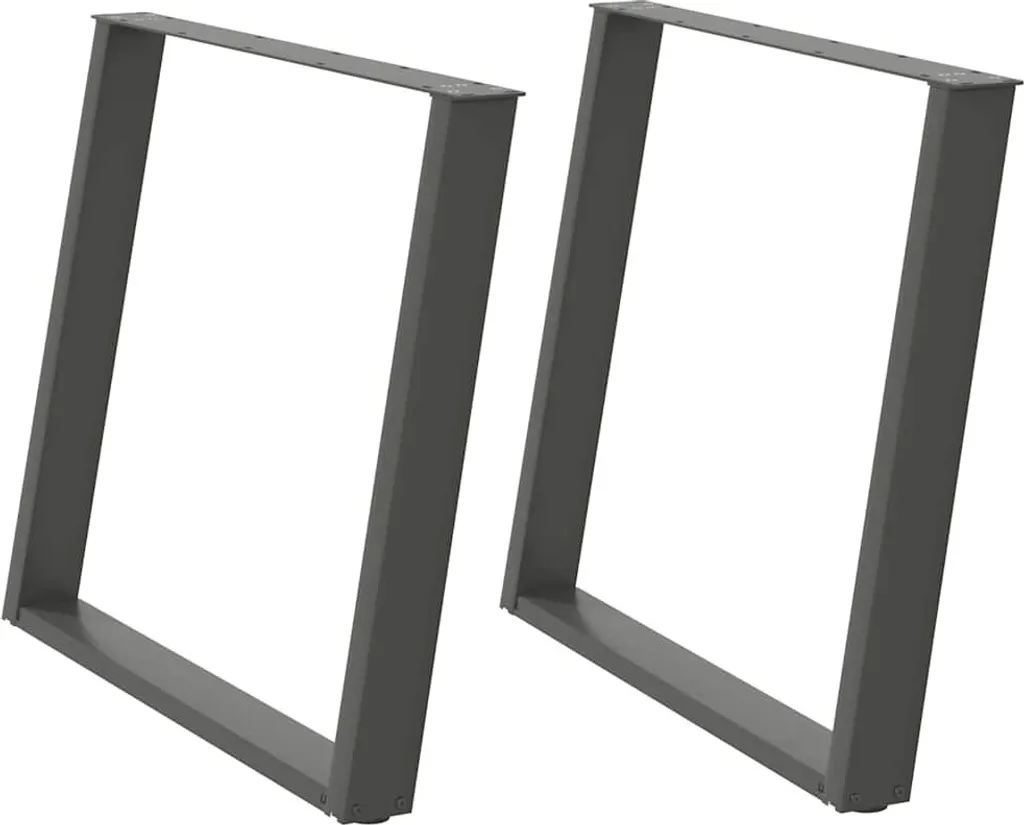 SYFAX™ Gambe Tavolo a U Antracite 90x73cm Acciaio - Design Industriale