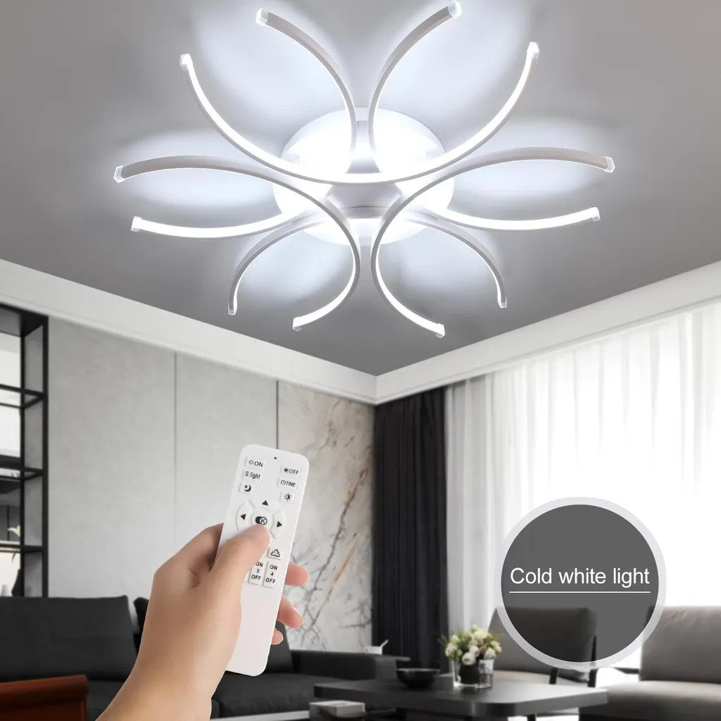 Plafonnier LED Dimmable Blanc 80x80 cm avec Télécommande - Modèle XL83