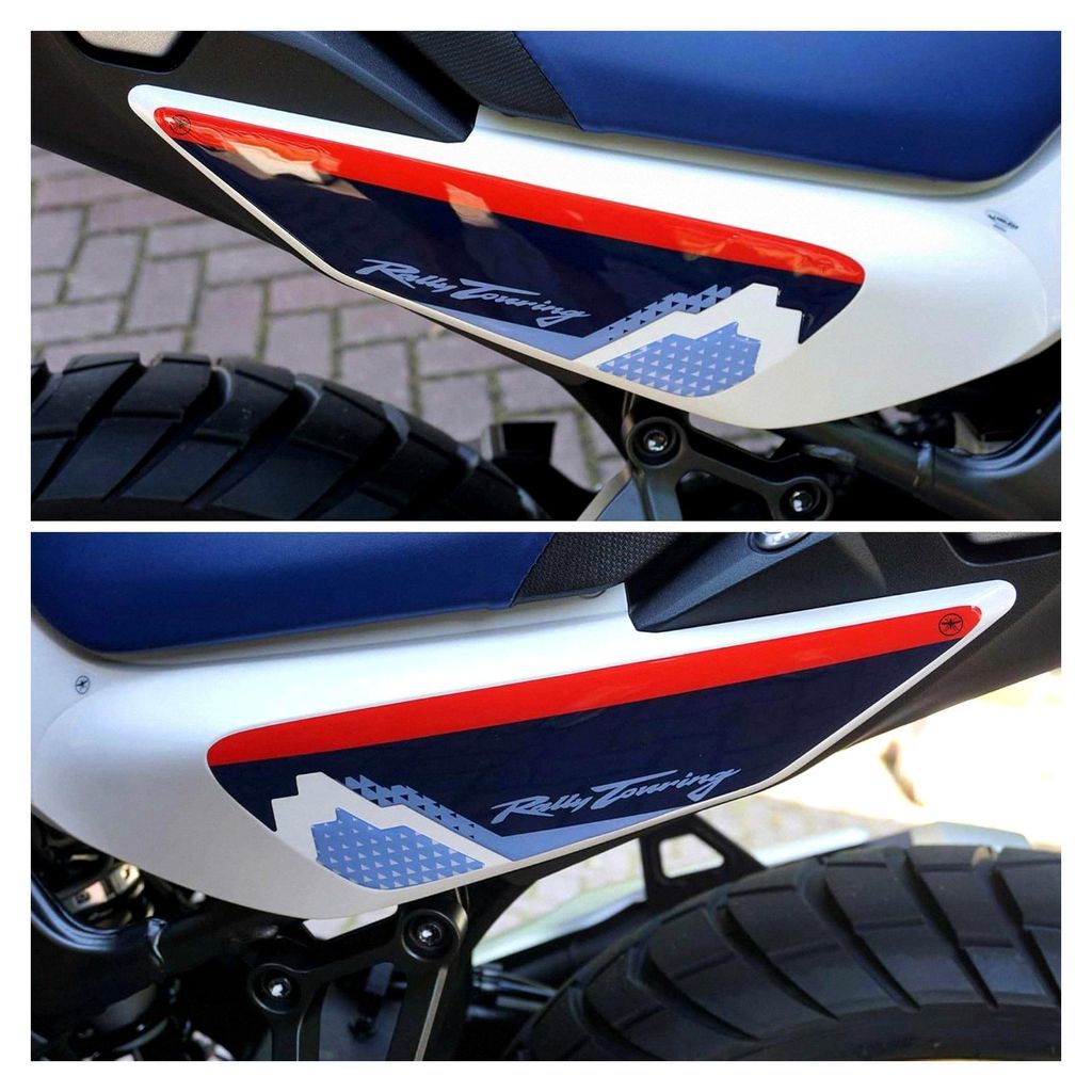 3D Aufkleber für die Heckseiten der Honda Transalp 2023