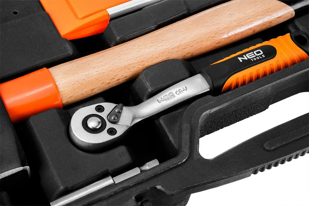 NEO TOOLS Jeu de 60 outils de bricolage complet avec coffret robuste - 6