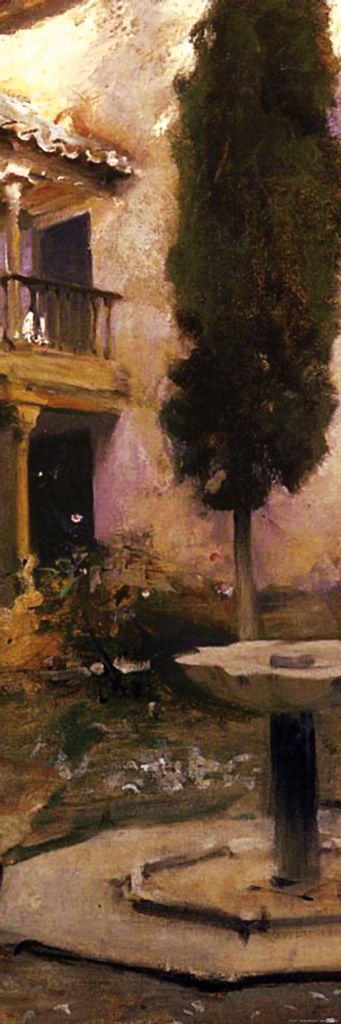 John Singer Sargent Kunstdruck Bild - Alhambra, Hof Des Schmiedeeisernen Gitters, 1879 (91 x 30 cm)