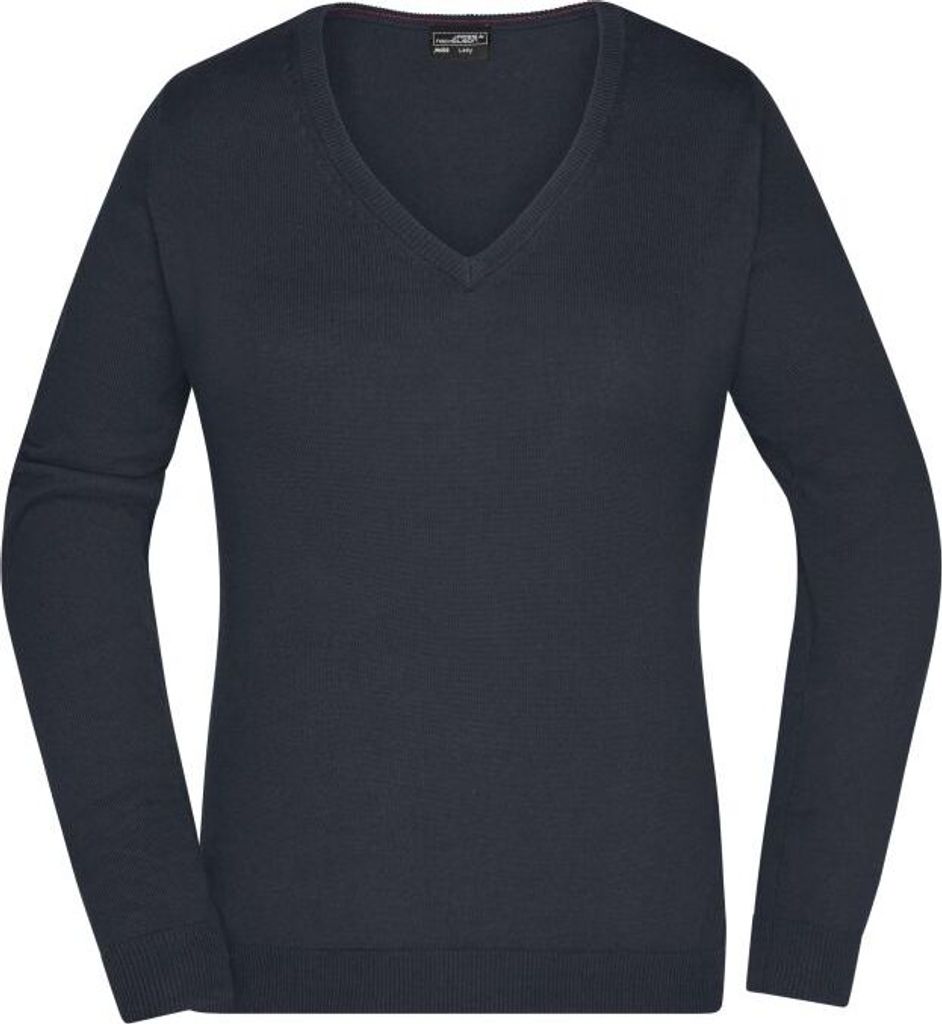 Klassischer Baumwoll-Pullover black, Gr. XS