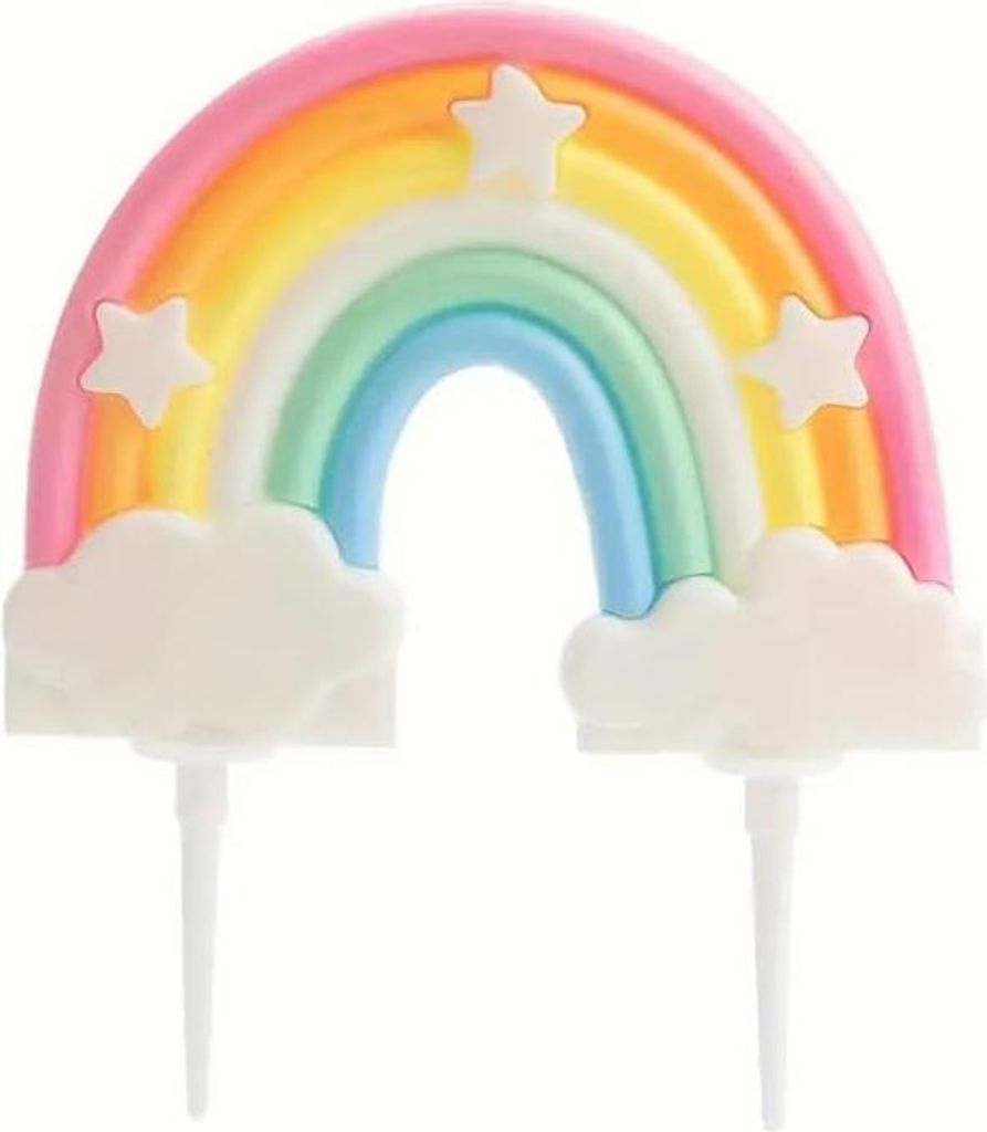 1 Stück Regenbogen Deko Cake Topper, Personalisierter Produktbild 