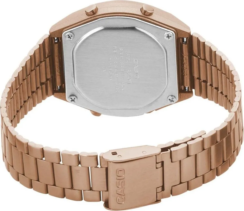 Casio B640WC-5AEF Orologio Digitale Unisex Oro Rosa - Collezione Vintage - 18