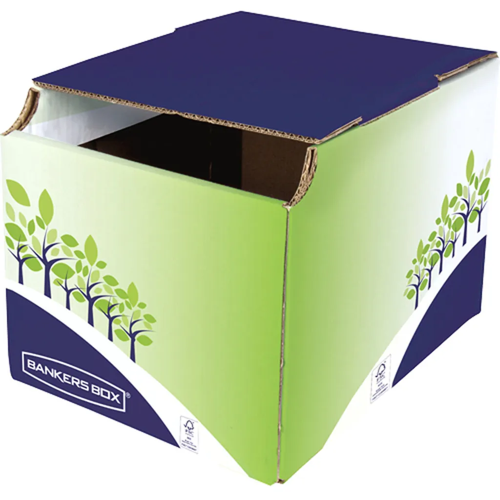 Set de 5 corbeilles papier Fellowes 16L carton pour bureau et télétravail