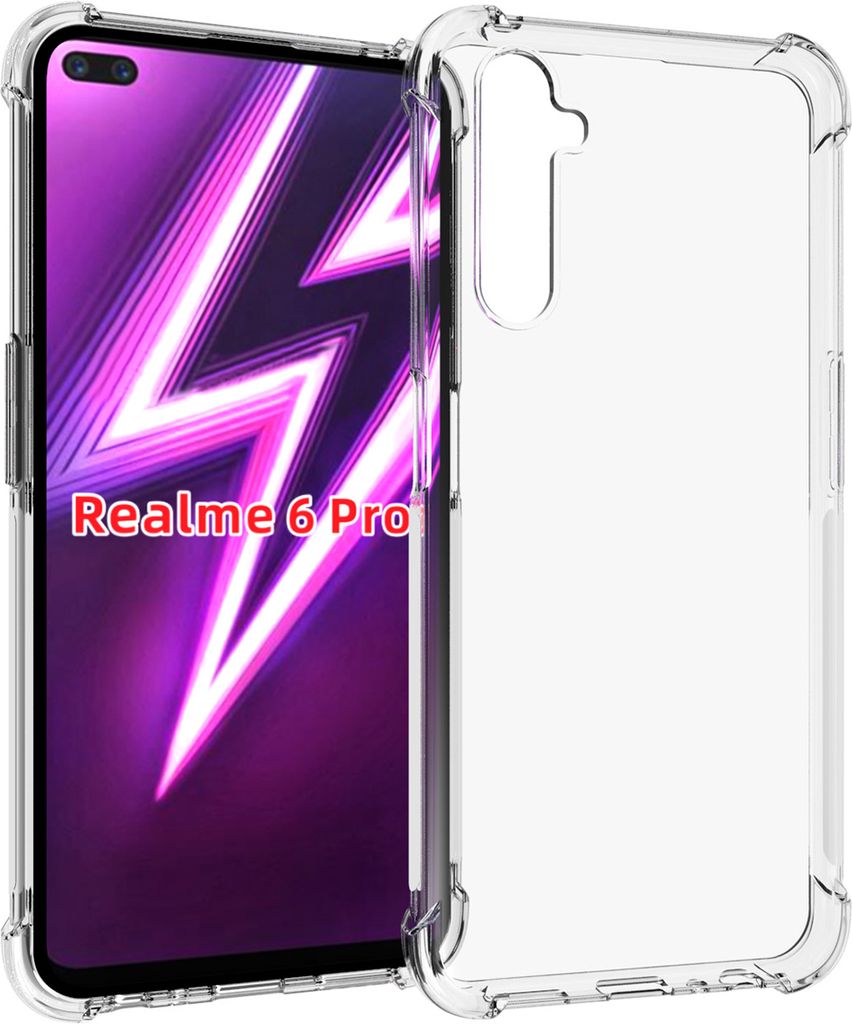 OPPO Realme 6 Pro Hülle, LaimTop Crystal Transparent Weich Produktbild 