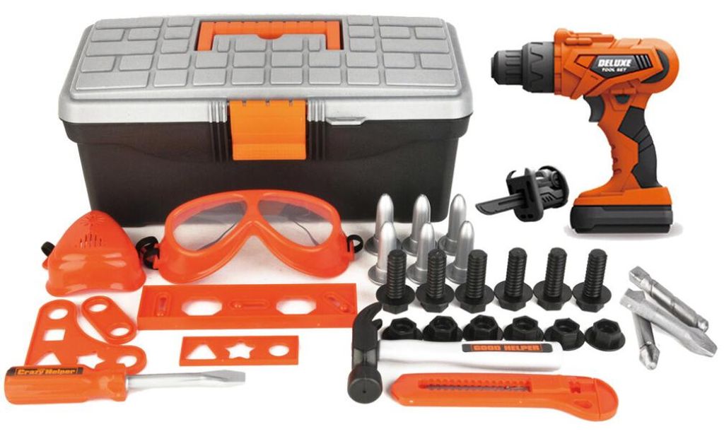 Leantoys DIY Kit Toolbox Akku-Bohrmaschine