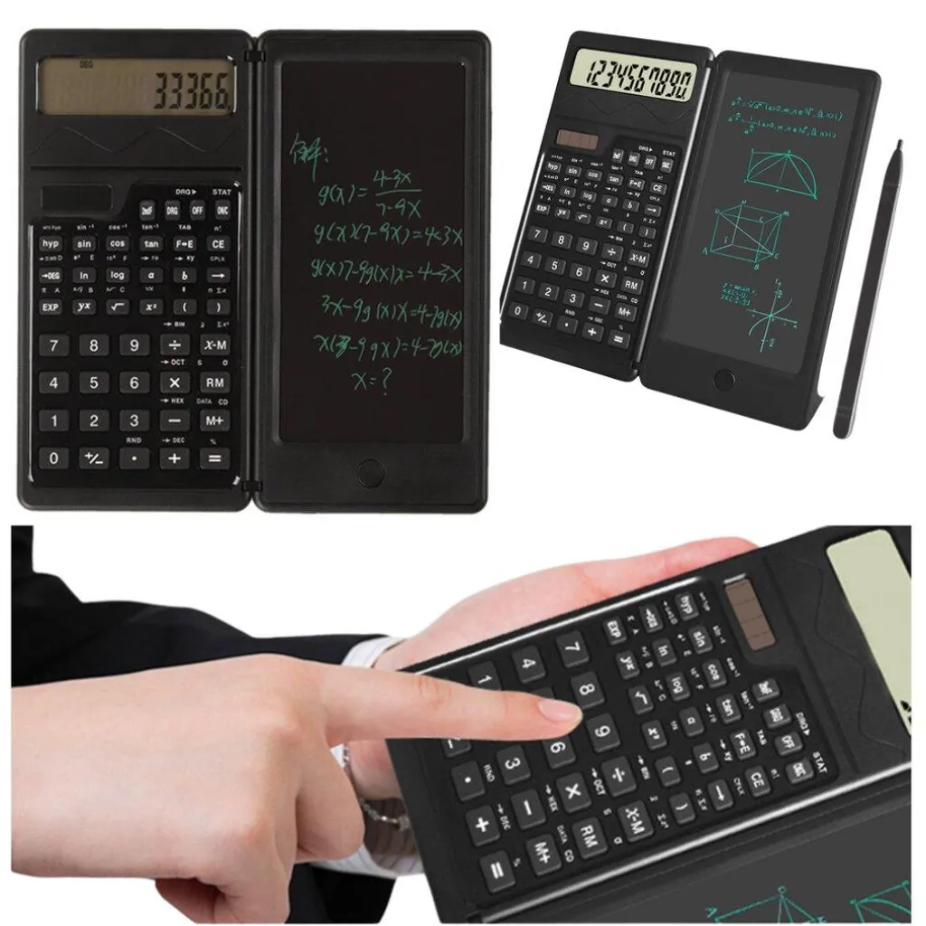 Calculatrice scientifique Lean à grand écran et touches ergonomiques