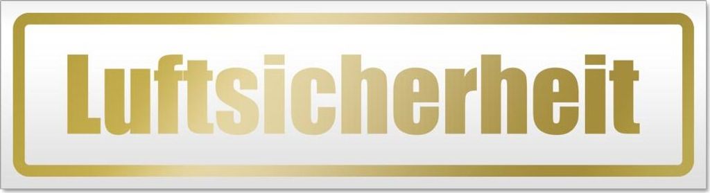 Luftsicherheit Magnetschild Schild magnetisch