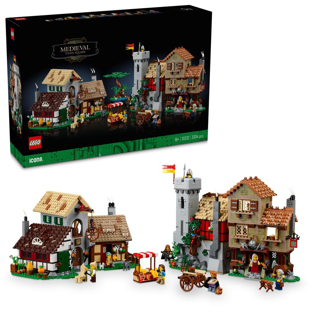 LEGO Icons Medieval town square, set de construction pour Image du produit 