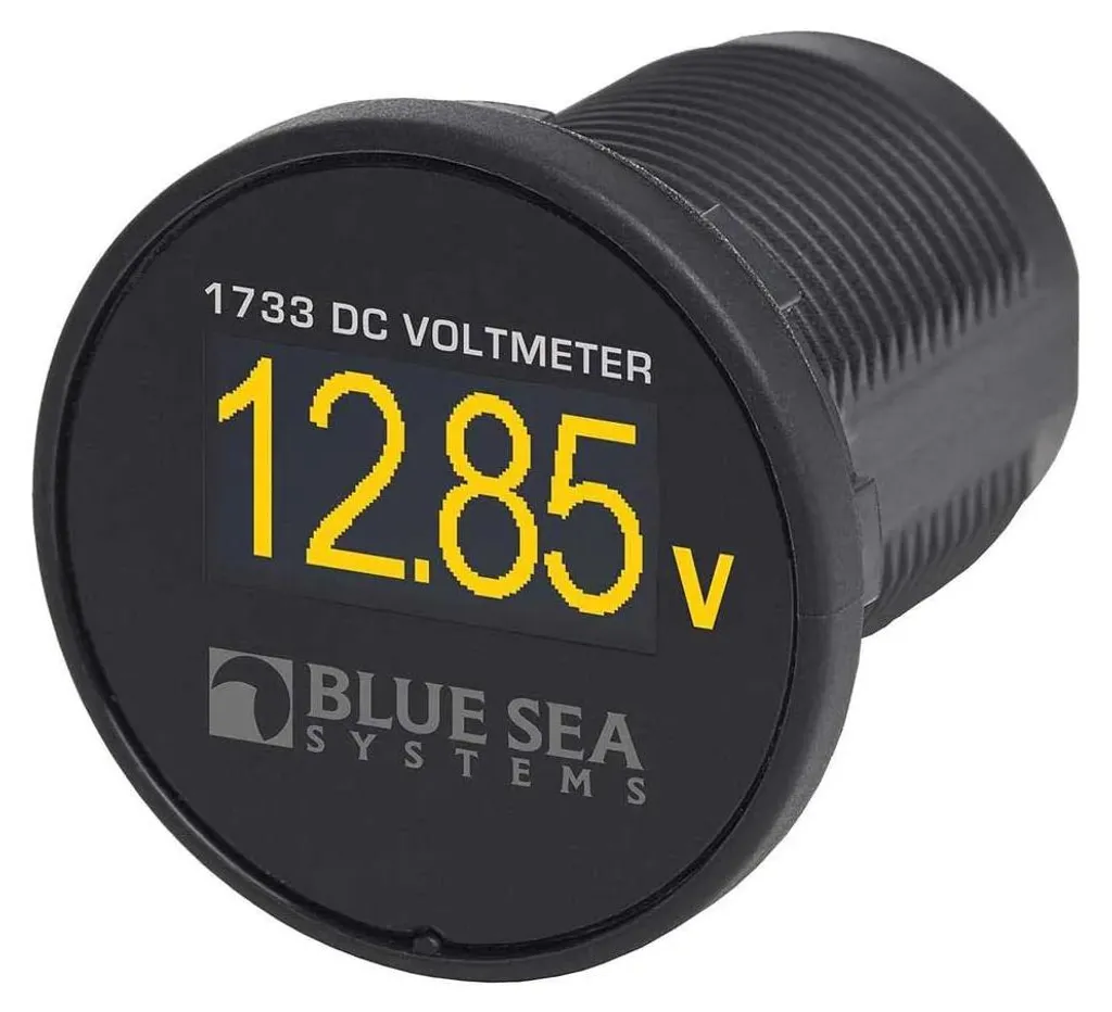 Mini Voltmètre OLED 12/24V Compact 29mm à Affichage Haute Visibilité