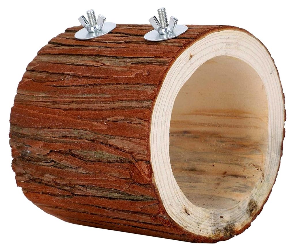 Vogelbaumlochnest, natürliches Holzschlafbett für Haustiere, Bruthöhlenhaus für Papageien, hängendes Schlafhaus für Hamster, Eichhörnchen un...