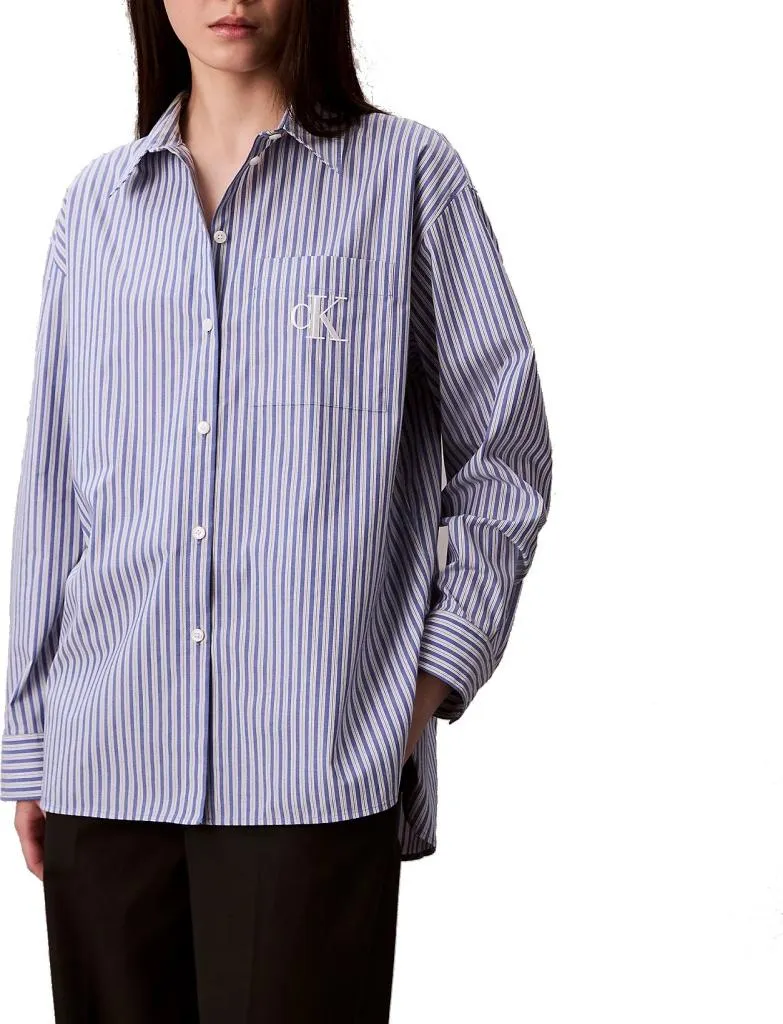 Chemise Bleue de Travail pour Femme Chic et Confortable Calvin Klein CK