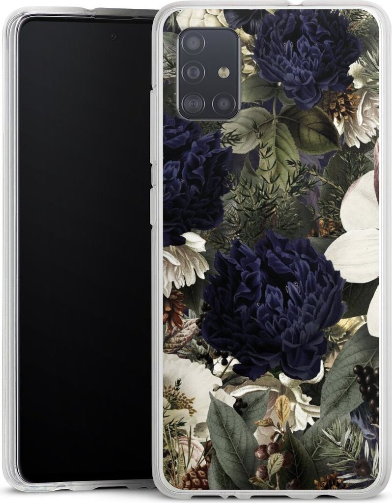 DeinDesign Handyhülle für Samsung Galaxy A51 Silikon Hülle Case Smartphone Schutzhülle Blumen Utart Vintage