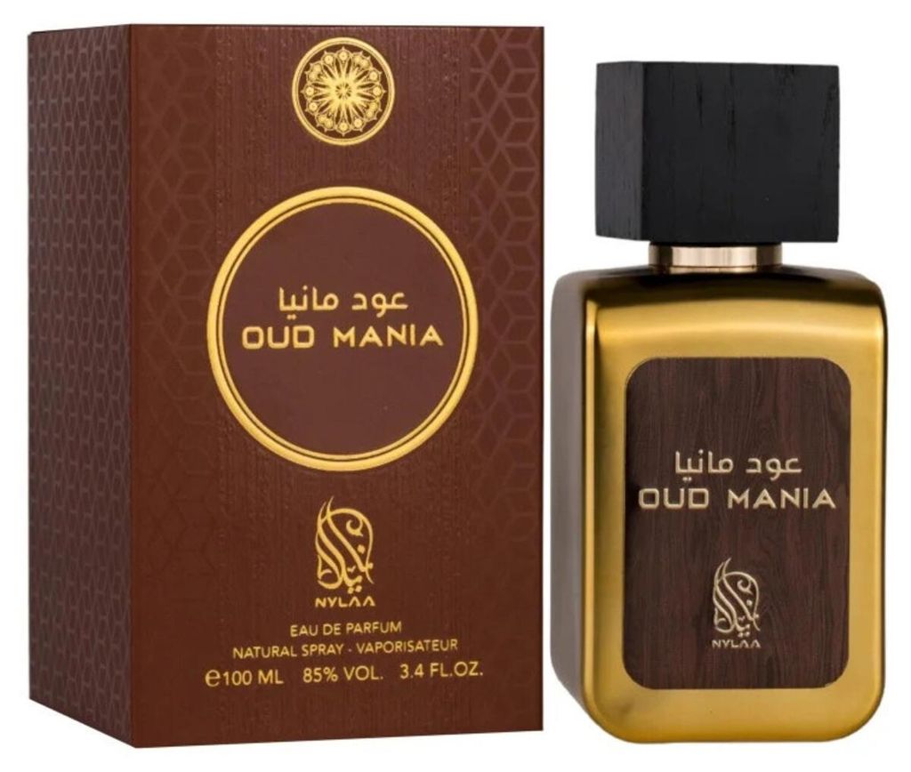 Eau de Parfum, Nylaa Oud Mania, voor heren, 100 ml Productafbeelding 