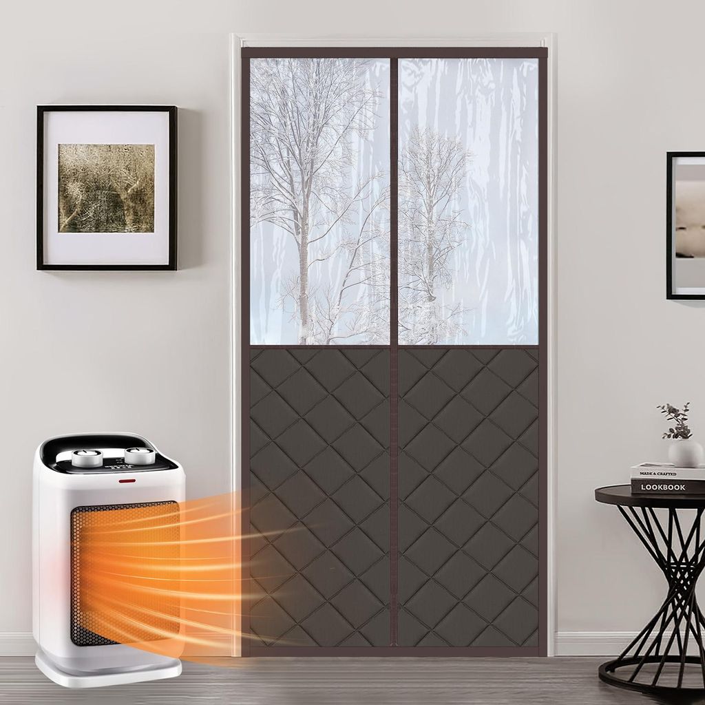 Magnet Türvorhang Wärmeschutzvorhang 90x210cm Selbstklebend Produktbild 