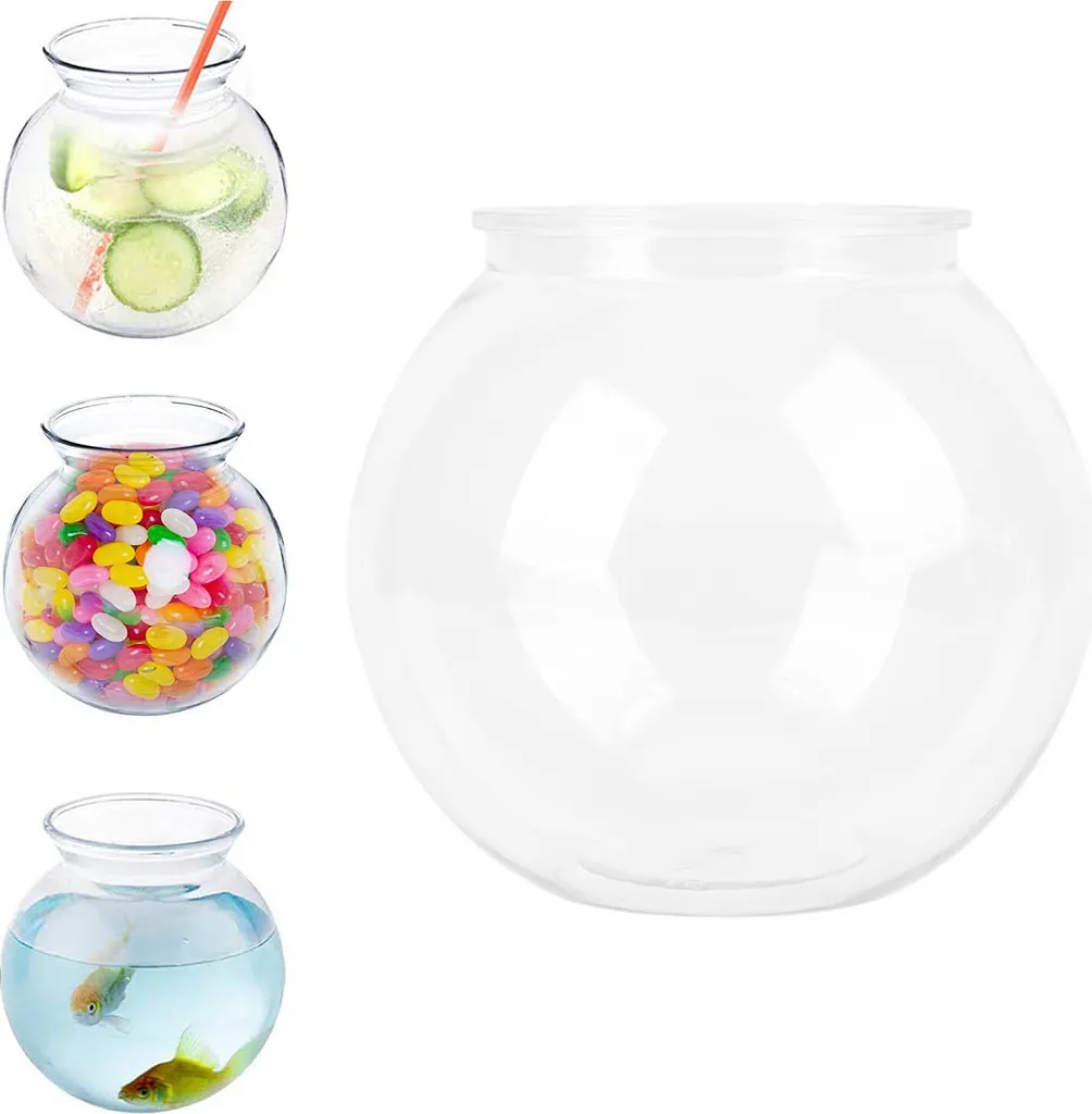 Bol à poisson incassable en plastique robuste multifonction taille L