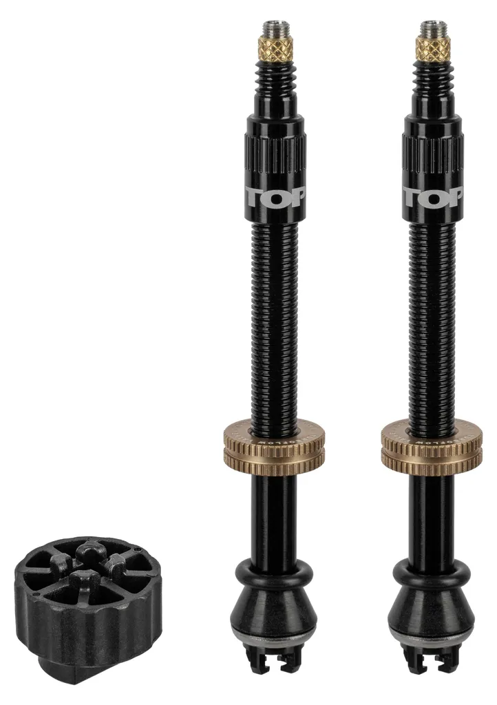 Valve Ventile Topeak Turboflow 80 mm Dorée à Flux d'Air Haute Pression