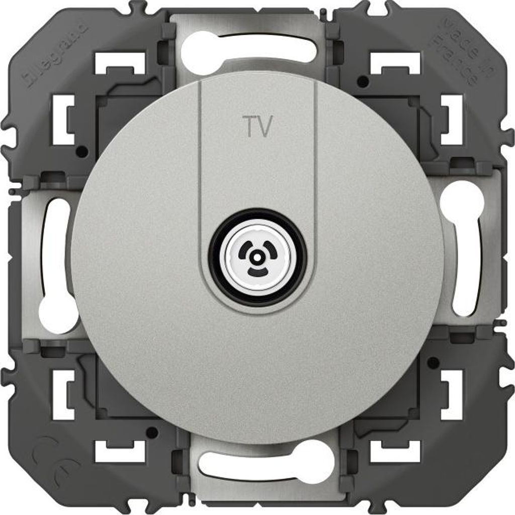 Dooxie TV-Steckdose, LEGRAND, Aluminium