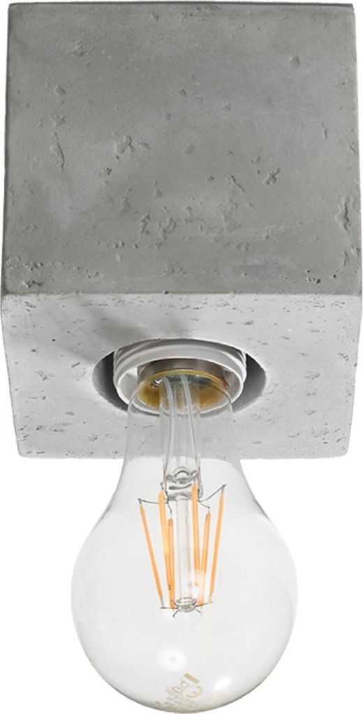 Deckenleuchte ARIZ Beton 1xE27 15W Beton 10x10x10cm Sollux Produktbild 