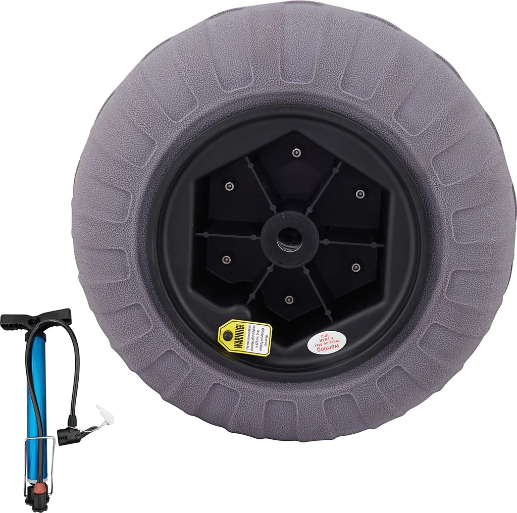 Roues de Secours pour Chariot de Kayak et Canoë - Pneus Ballons de Plage