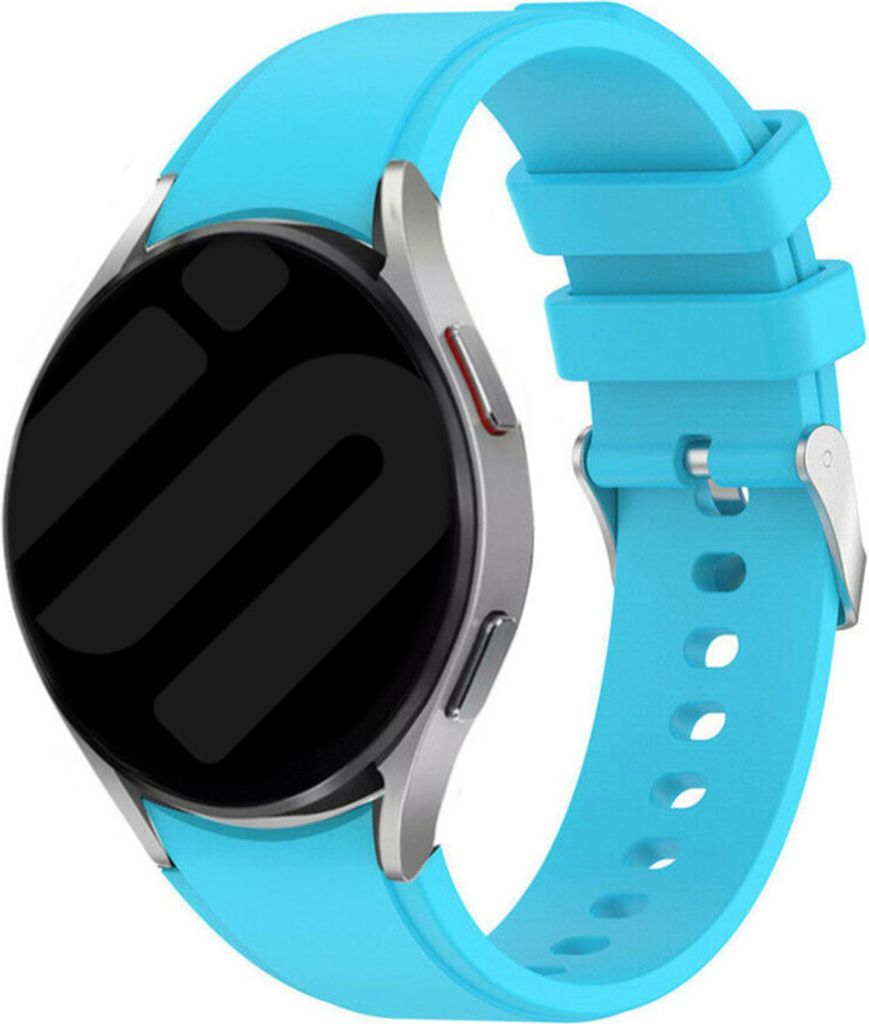 Strap-it Samsung Galaxy Watch 6 Classic 47mm Silikon Armband Perfect Fit (Hellblau)