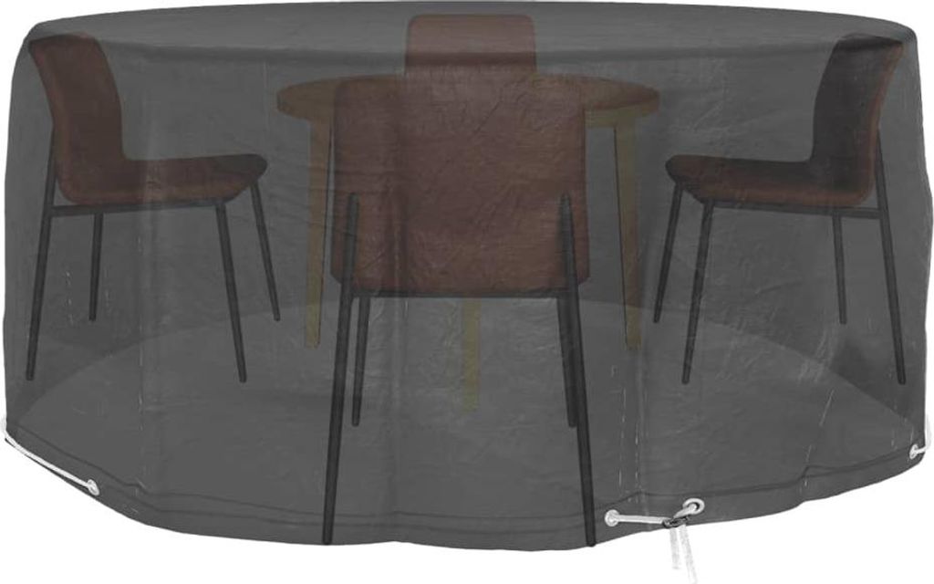 vidaXL Gartenmöbel-Abdeckung 10 Ösen Ø260x90 cm Rund