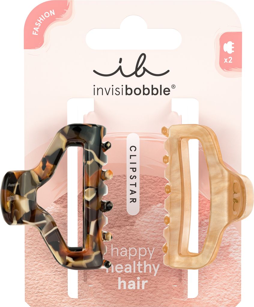 invisibobble Golden Roar, Haarclip, Beige, Braun, Mehrfarbig, Muster, Erwachsene, 2 Stück(e)