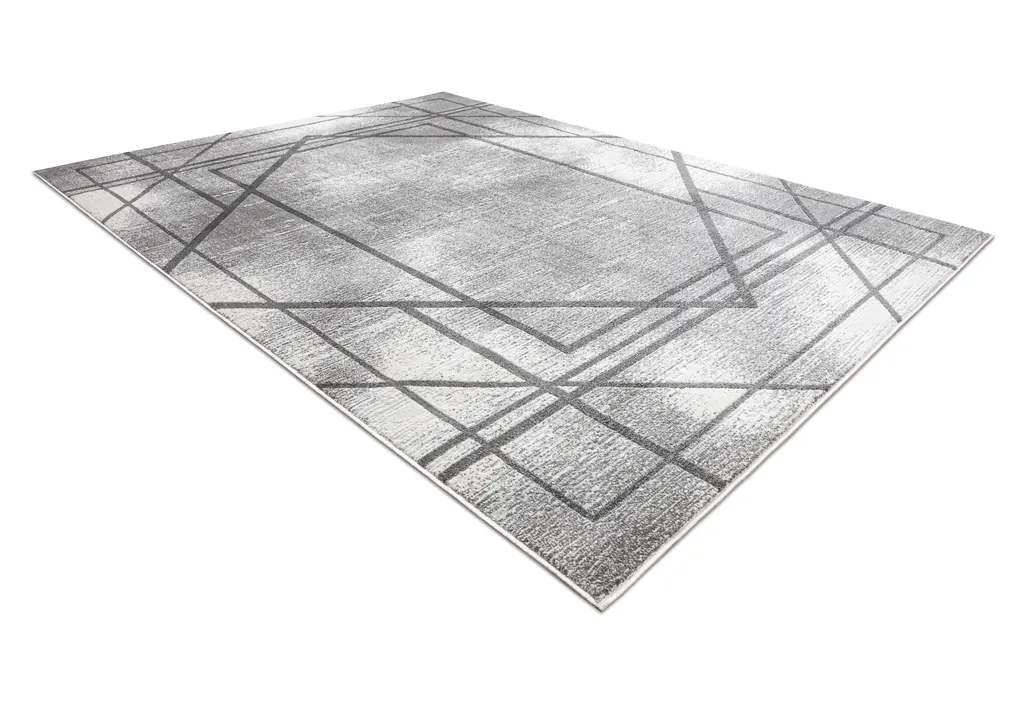 Tapis gris robuste et doux NOBLE - Solution déco 3D 140x190 cm