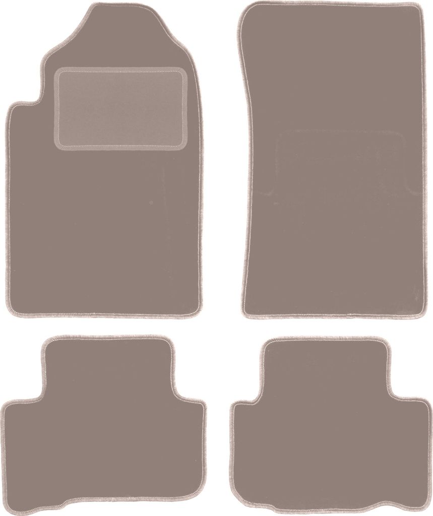 Velours-Autoteppiche für: Ssangyong Rexton I Suv (2001-2006) Beige