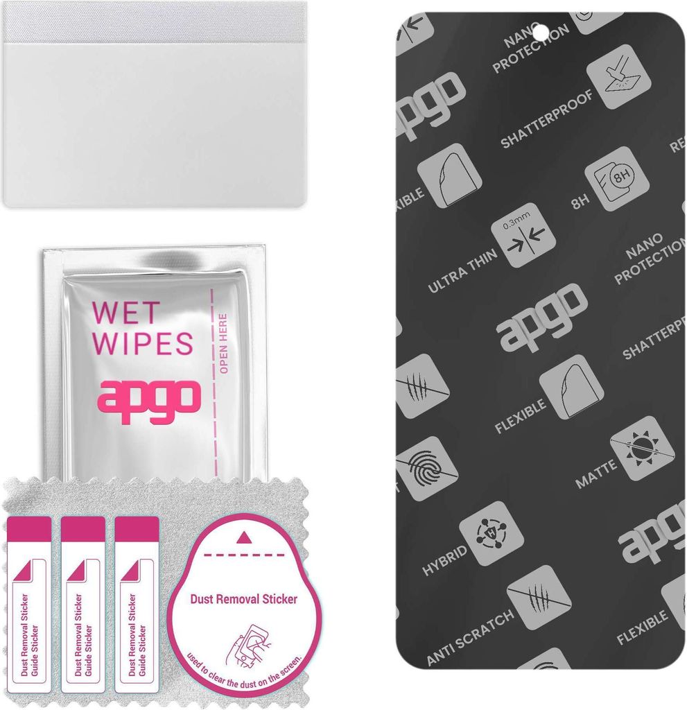 apgo Hybrid Schutzglas, Matt, kompatibel mit Huawei Mate X3, Flexible Nano Glass, toller Ersatz für Hartglas, kratzfester Displayschutzglas, Displ...