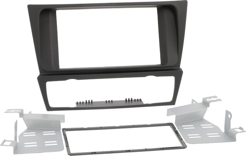 Radioblende passend für BMW 3er (E90,E91,E92,E93) 2005-13 Klimaauto 2DIN schwarz