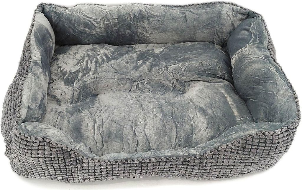 JOEJOY Hundebett XL Graue Hunde Waschbar Flauschig Hundekorb Gemütlich