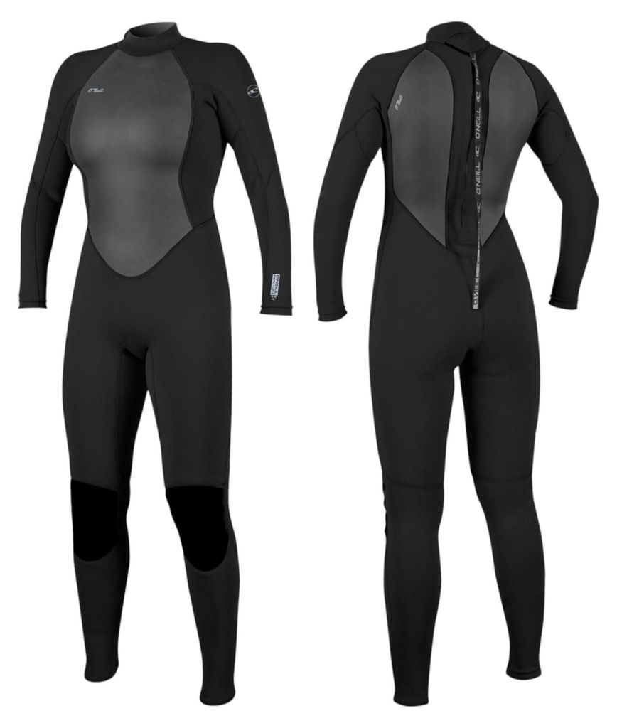 ONEILL Reactor-2 Damen Neoprenanzug 3/2mm FullSuit Backzip Neopren schwarz - Groesse: 14