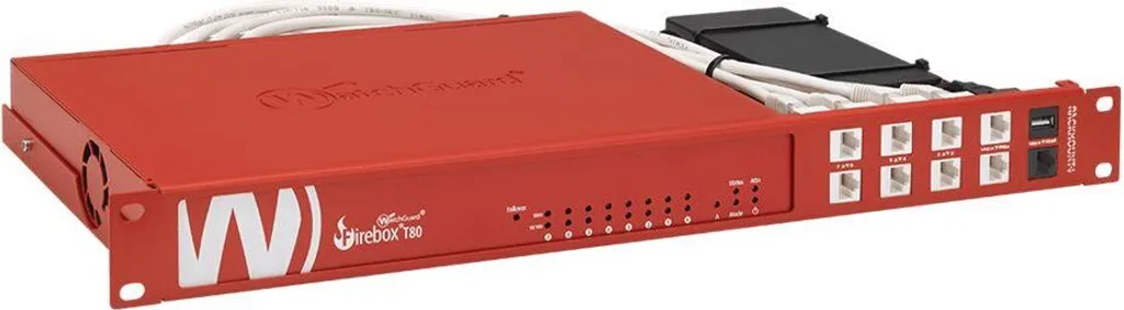 Rackmount.IT pour WatchGuard T80 T85 avec Connecteurs Façade Déportés 1U