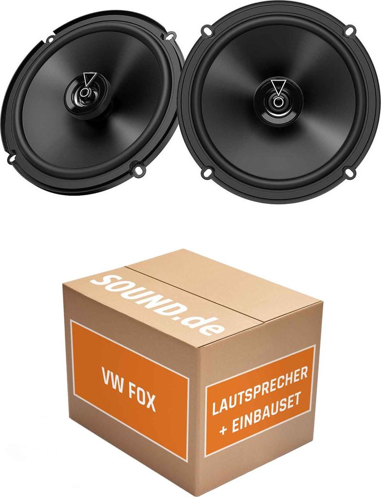Lautsprecher Boxen Einbaupaket hinten JBL Club 3 64FSL passend für VW Fox 5Z | 2x Tief-Mitteltöner mit integriertem Hochtöner 165W MAX