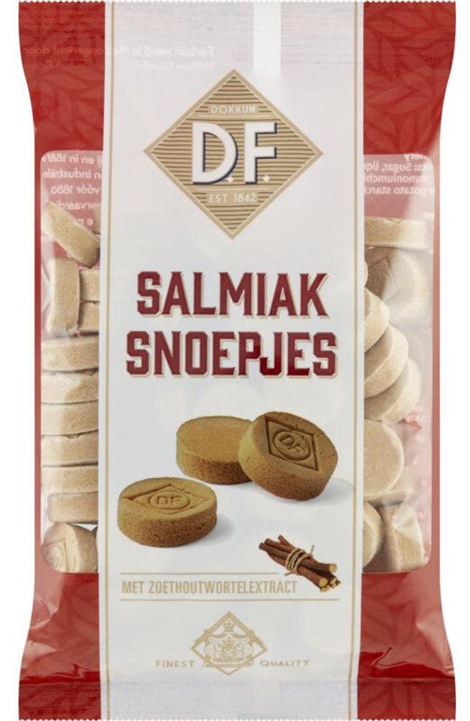 D.F. Salmiak Snoepjes 200g – Klassische salzige Produktbild 