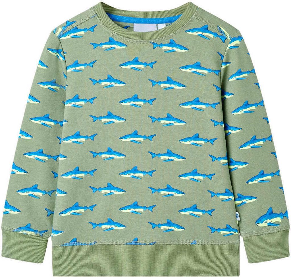 Kinder-Sweatshirt Helles Khaki 128