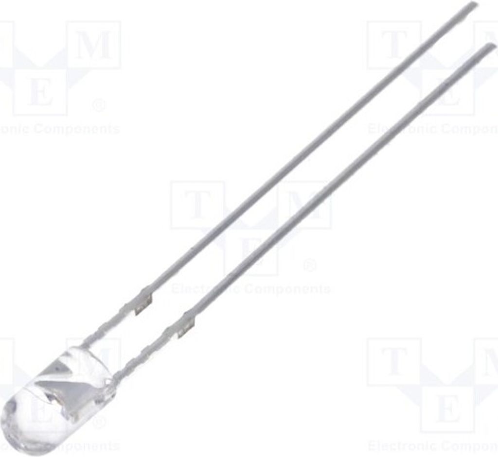 5x LED 3mm rot OSR5RU3E31B LED Dioden THT 3mm 1120÷1560mcd 30°