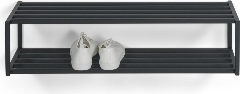 Schuhregal SCHOOL SR 80 Metall Schwarz pulverbeschichtet, Produktbild 