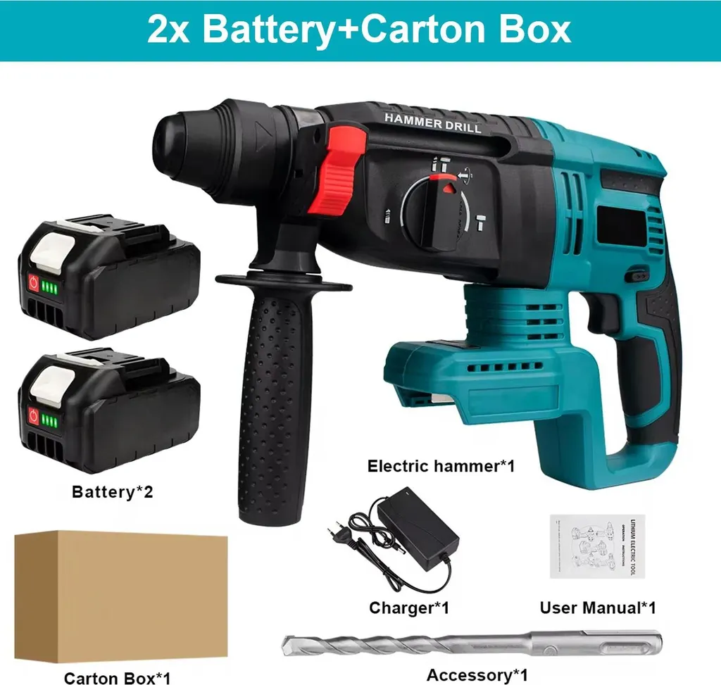 Perceuse visseuse à percussion électrique polyvalente Brushless 18V - 2