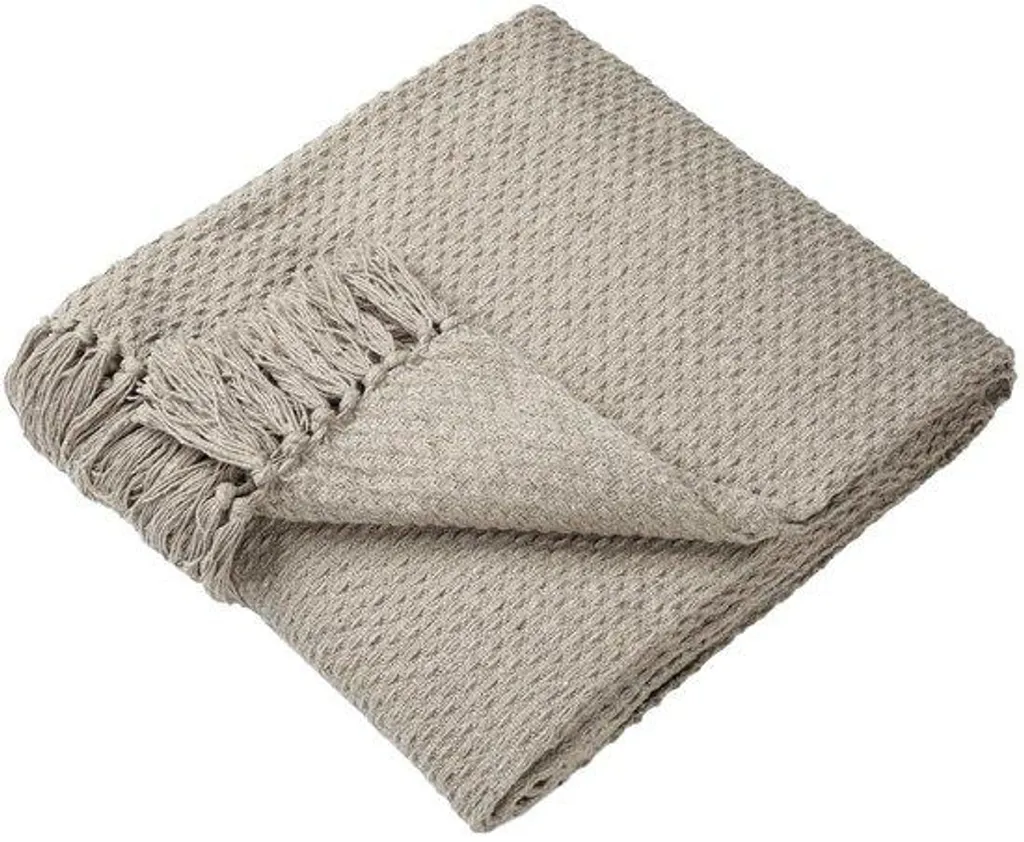 Grande couverture coton recyclé 200x200 cm - Finissez-en avec les pieds froids