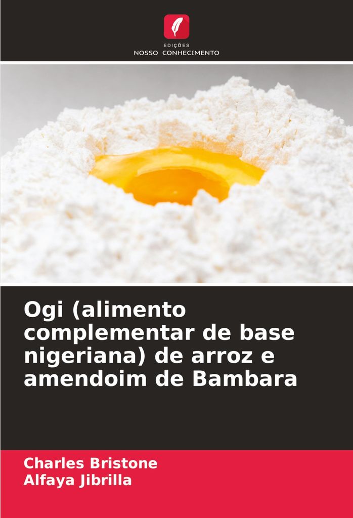 Ogi (alimento complementar de base nigeriana) de arroz e amendoim de Bambara