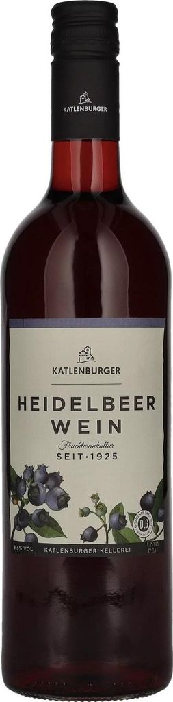 Katlenburger Heidelbeerwein 8,5% Vol. 0,75l Image du produit 