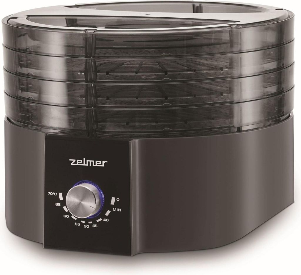 Zelmer Dörrgerät Zfd1004, 520W, 4 Schalen, 30 cm Durchmesser, 33,5 cm Höhe