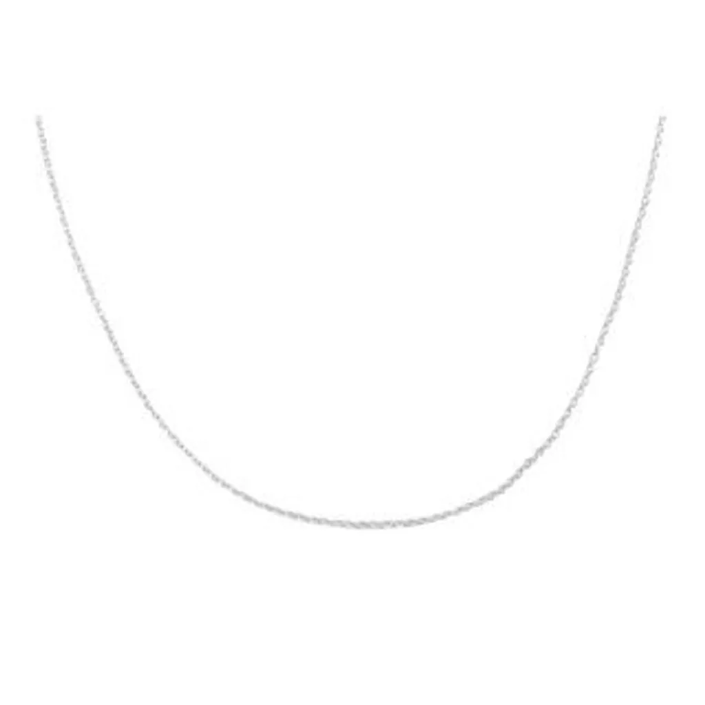 Chaîne breloques DW00401046 argent massif aspect acier inoxydable 316L