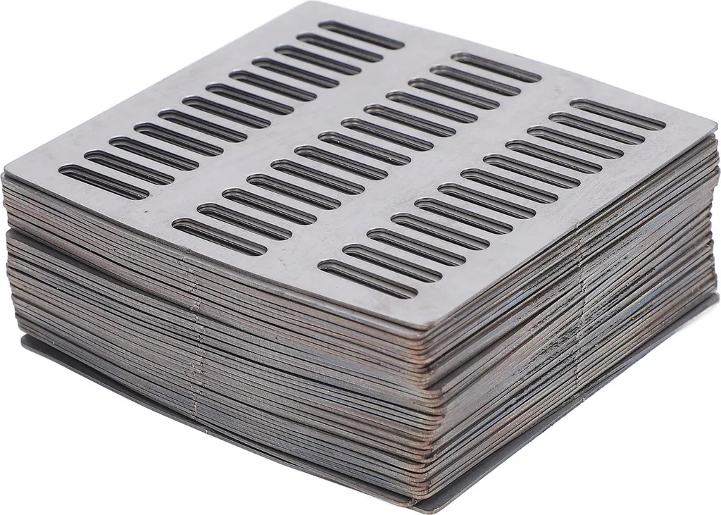 40 Grilles d'Aération 70mm en Acier Inox - Cache Orifice Anti-Insecte